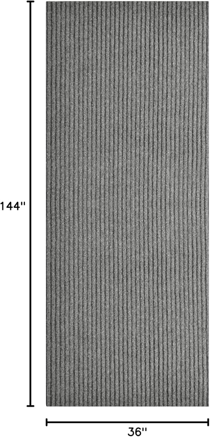 iCustomRug Spartan Weather Warrior Indoor/Outdoor Utility Ribbed Carpet Runner - Image 3
