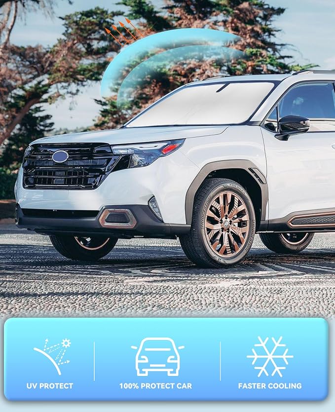 Sun Shade for Forester Windshield Sunshades for Forester 2019-2022 2023 2024 - Image 5