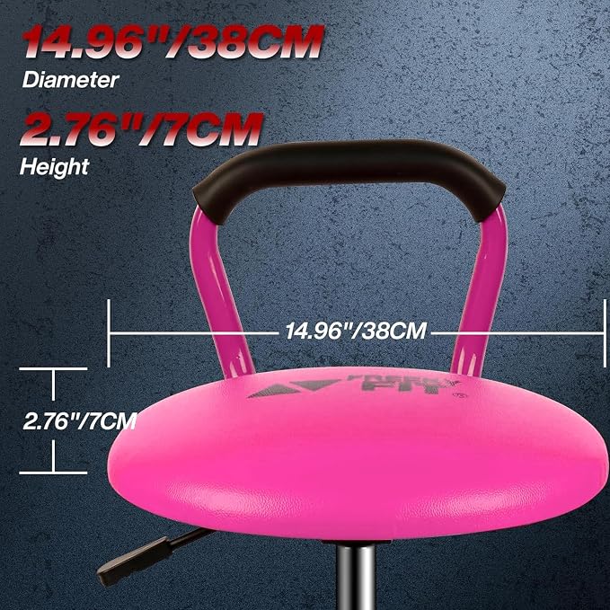 Garage Stool, Adjustable Height Swivel Work Mechanic Shop Stool - Image 7