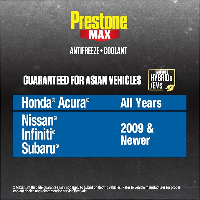 Prestone AF6310 MAX Asian Vehicles Blue Antifreeze and Coolant, 1 Gallon - Image 4