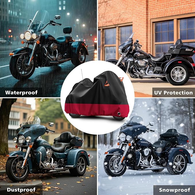 Trike Motorcycle Cover, Outdoor Waterproof Vehicle Cover - Image 7
