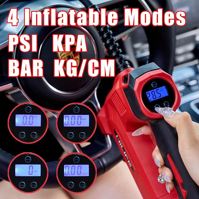 Cordless Tire Inflator Portable Air Compressor - Image 5