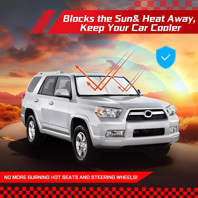 ARISMOTOR Windshield Sun Shade for Toyota 4Runner 4-Runner 2010-2025, Custom - Image 7