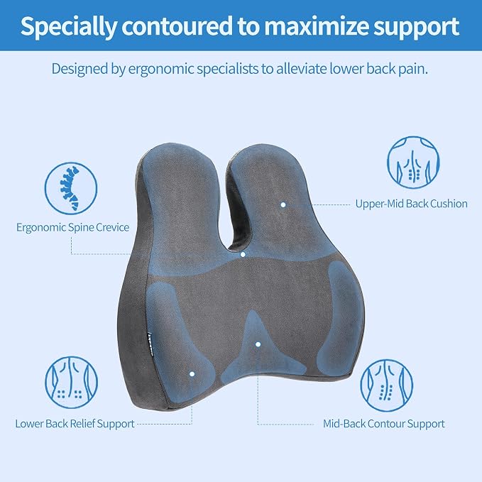 Lumbar Support Pillow for Office Chair and Car Seat - Image 3