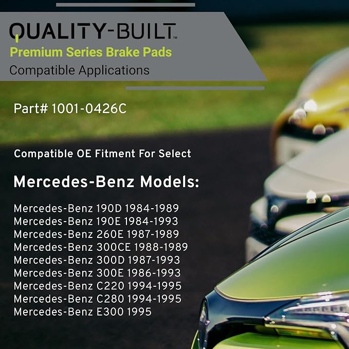Premium Ceramic Rear Brake Pads Compatible - Image 3