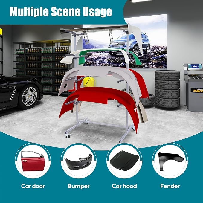 Floor Mobile Bumper Storage Rack, Heavy Duty Double Sided Bumper Storage Rack - Image 5