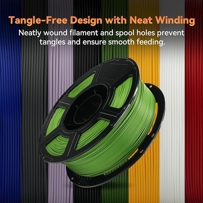 FLASHFORGE PLA Filament 1.75mm +/- 0.02mm, Matte Green 3D Printer Filament 1kg - Image 6