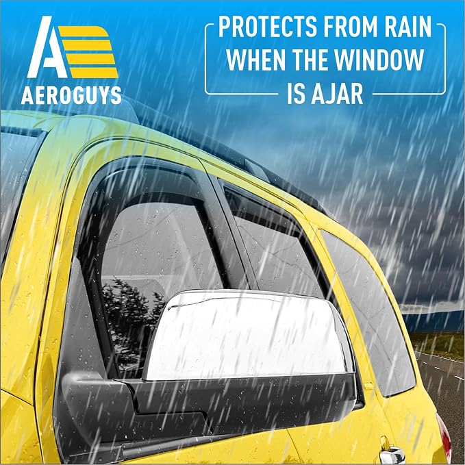 Extra Durable Window Deflectors in-Channel Window Visors Rain Guards Fit - Image 2