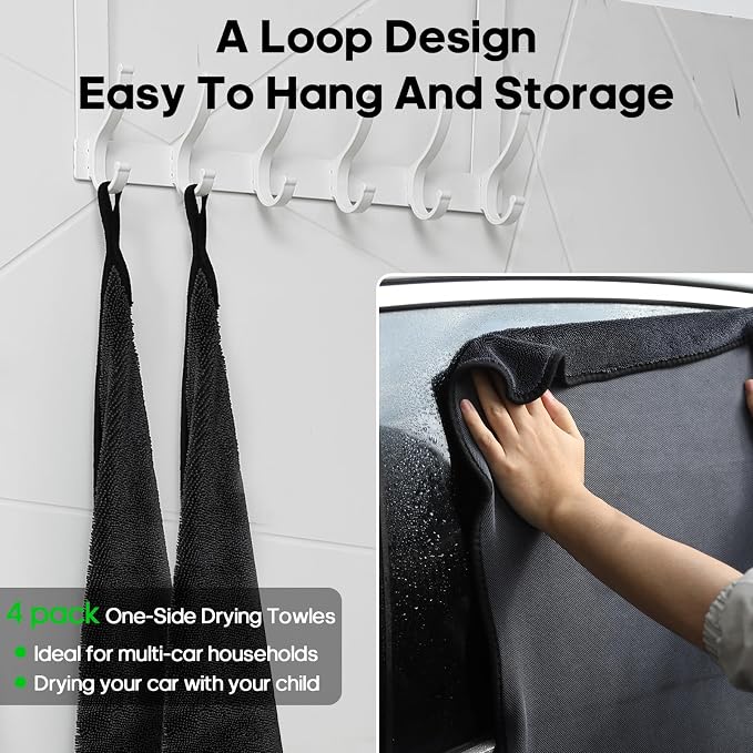 4 Pack Microfiber Towels Extra Large Ultra Absorbent Drying Towel - Image 9