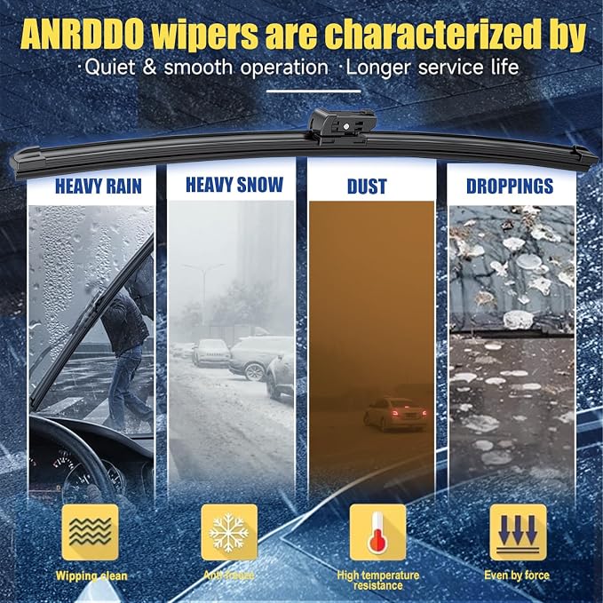 3 wipers Factory Replacement for Benz GL-Class 2013-2016 GL450 GL350 GL550 - Image 3
