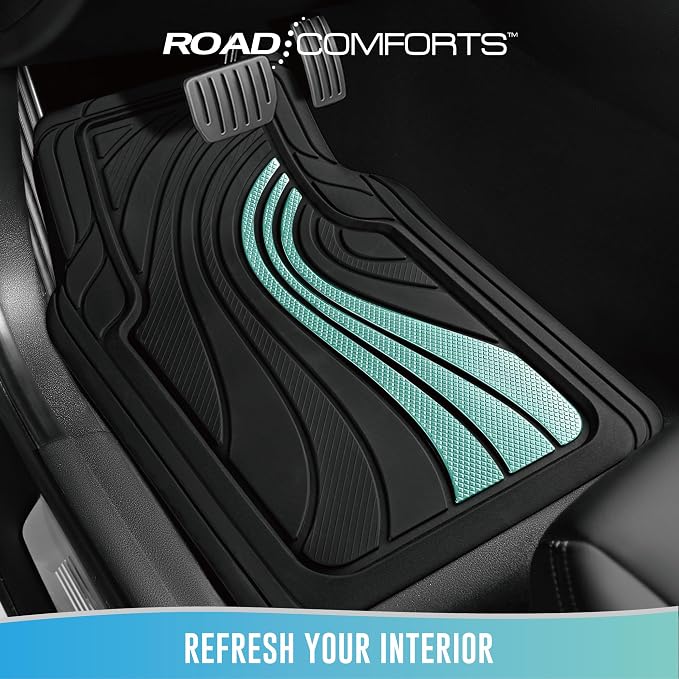 Road Comforts Car Floor Mats Full Set – Front & Rear Car Floor Mats - Image 2
