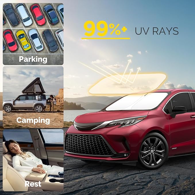 Car Windshield Sun Shade Compatible - Image 2