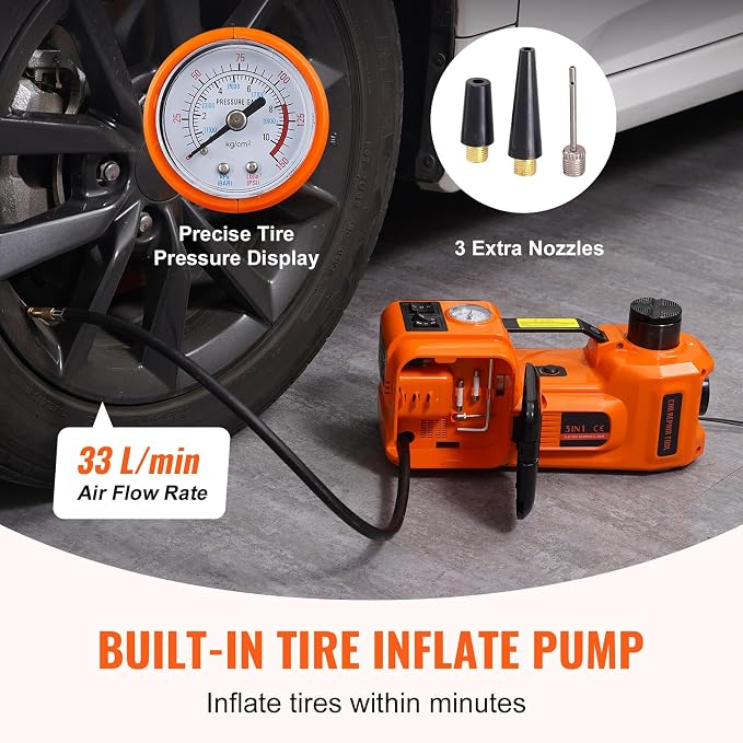 VEVOR Electric Car Jack, 5 Ton/11023 LBS Hydraulic Jack Lift - Image 5
