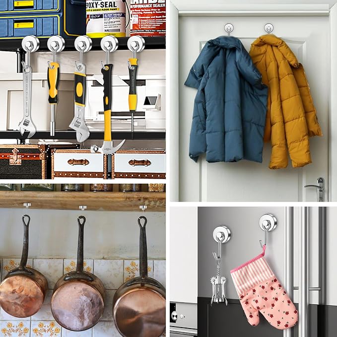FINDMAG Magnetic Hooks, 60lbs+ Magnetic Hooks - Image 6