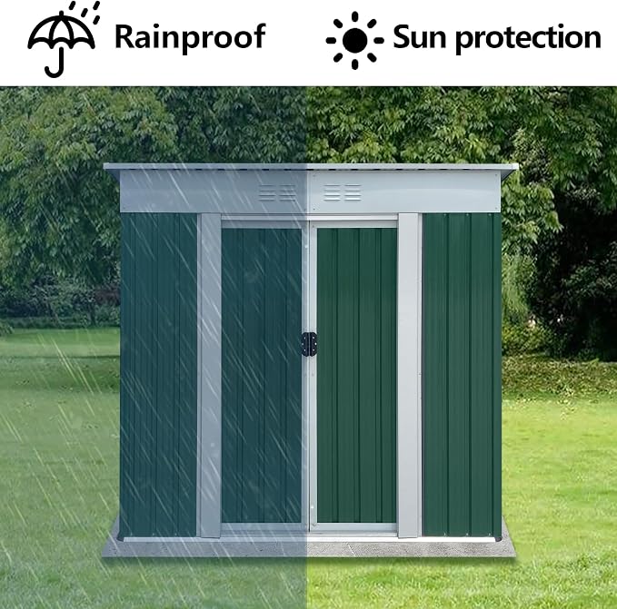 6x4 FT Outdoor Storage Shed - Image 5