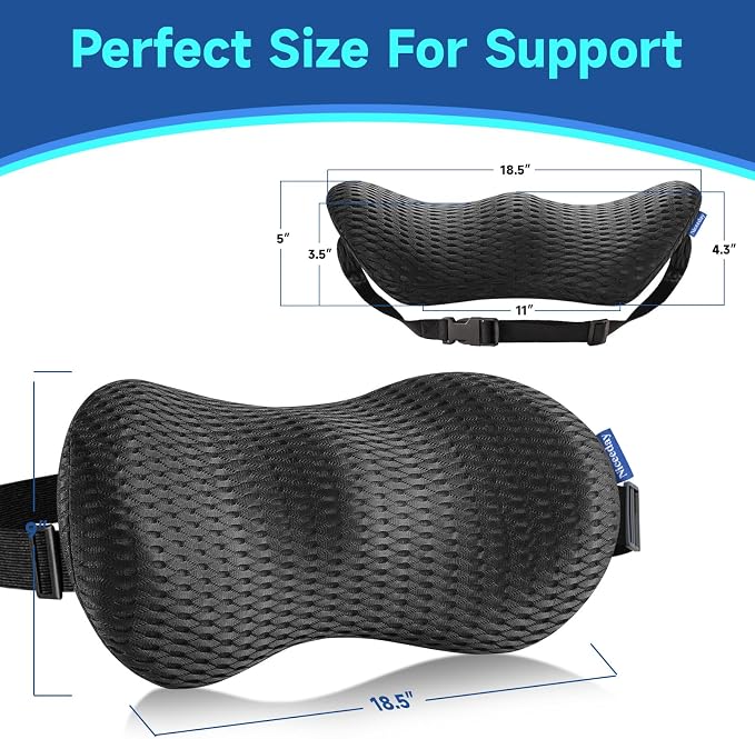 Lumbar Support Pillow for Office Chair Car Back Support Pillow, Memory Foam - Image 5