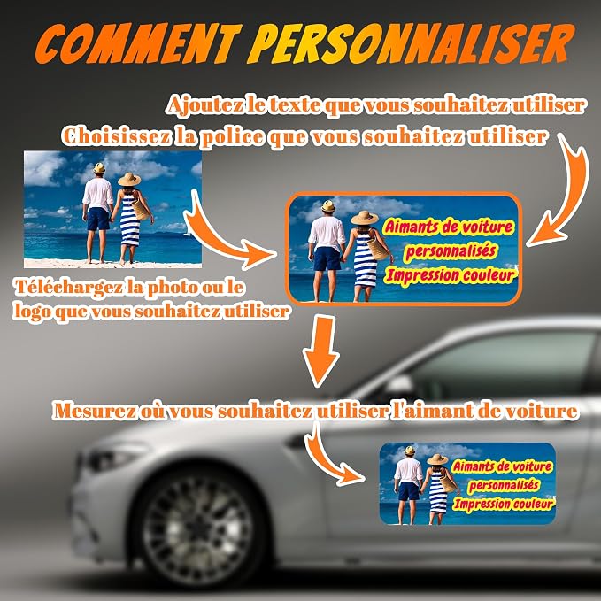 Custom Magnet Car Stickers, Personalised car Magnetic Signs - Image 3