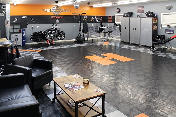 RaceDeck Diamond Plate Design, Durable Interlocking Modular Garage Flooring Tile - Image 7