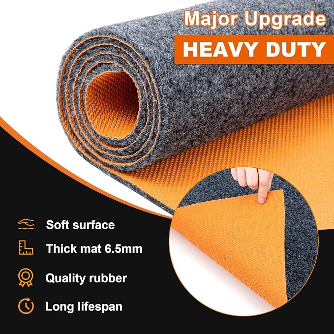 64 X 32 Inch Heavy Duty Oil Spill Mat, 6.5mm Thickened Garage Floor Mat - Image 3