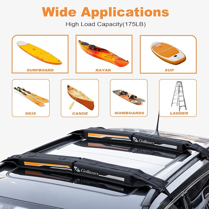 Golkcurx Universal Soft Roof Rack Pads - Image 6