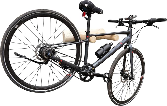 1-Place Wall-Mounted Bike Log Rack, Road Bike Wall Mount Hook, Bicycle Hangers - Image 4