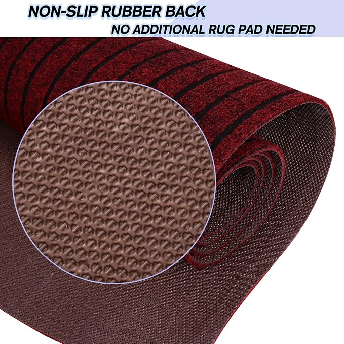 Custom Size Backed Non-Slip Area Rugs Runner, Easy Clean, Waterproof Runner Rugs - Image 4