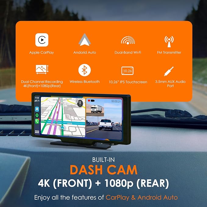 CPDuo Pro - 10.26" 4K Dash Cam - Image 2