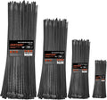 Zip Ties Assorted Size, 8+12+14+18 Inch Double Sided Toothed, 100 LBS Tensile by JIANYANG