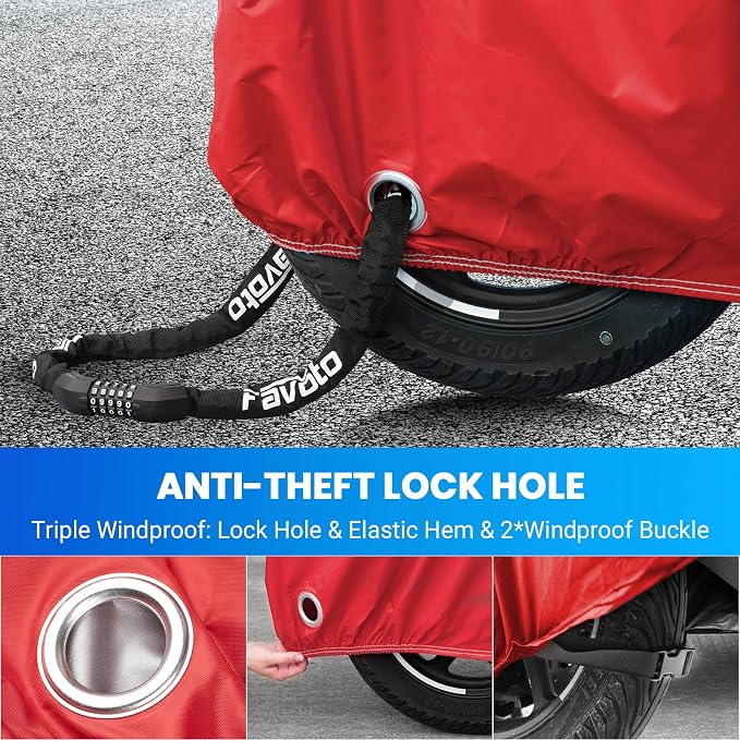 Favoto Motorcycle Cover Waterproof Outdoor - Image 5