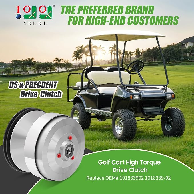 10L0L Golf Cart Drive Clutch for Club Car DS & Precedent | Compatible - Image 2