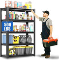 60" H Heavy Duty Garage Shelving 3000LBS Storage Shelves Adjustable 5 Tier by EKJOfficials