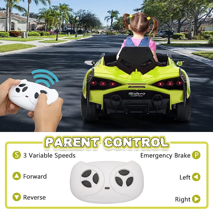 TOBBI Electric Ride On Car Toy for Kids to Drive, 12V Battery Powered Licensed - Image 8