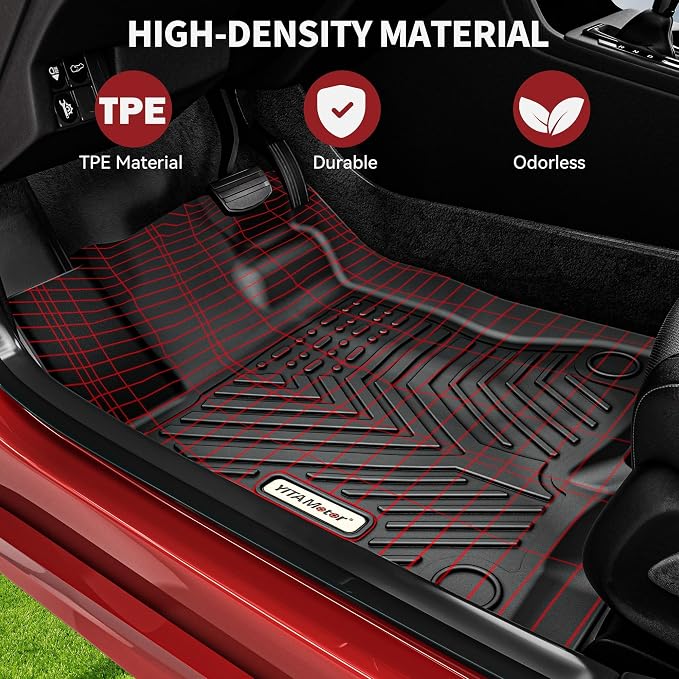 YITAMOTOR Floor Mats Set Fits for Chevrolet Equinox 2018-2024, Custom Fit Front - Image 2