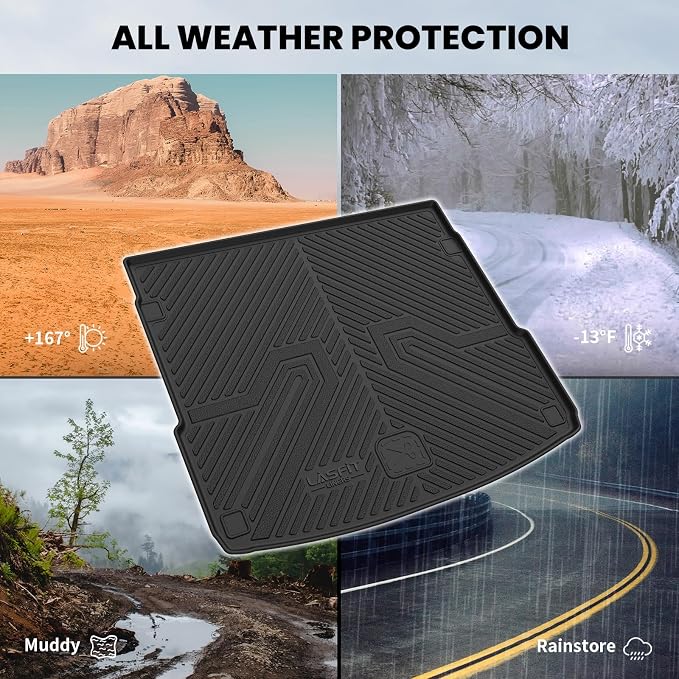 LASFIT Cargo Mat for Audi Q5/SQ5 2018-2025, Custom Fit All-Weather TPE Rubber - Image 7