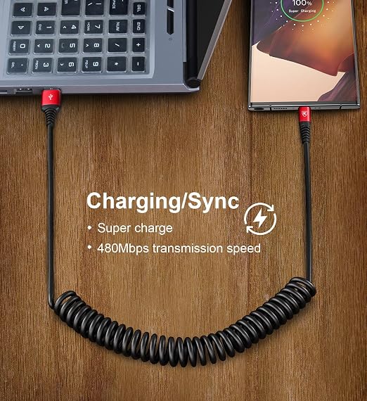 USB to USB C Cable Fast Charging 3ft, Android Auto USB Type C Charger Cord - Image 4