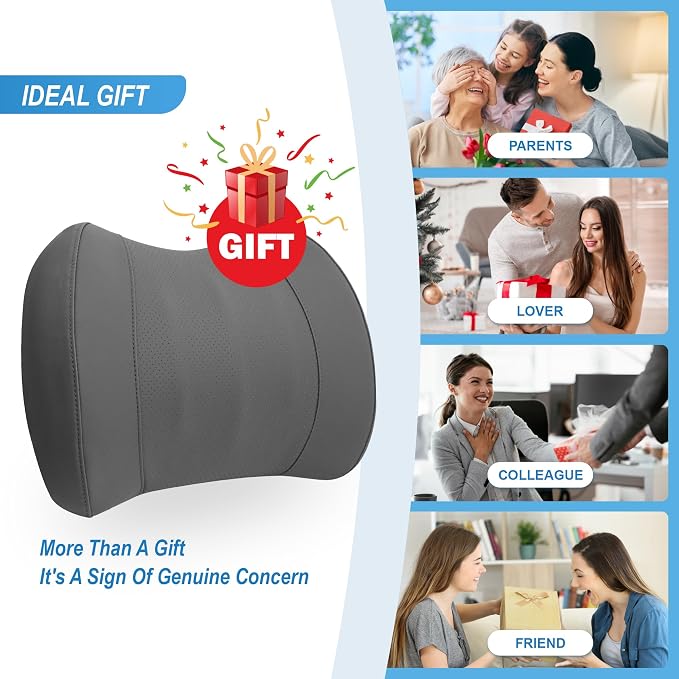 Lumbar Support Pillow for Car, Memory Foam Lumbar Pillow for Lower Back Pain - Image 6