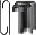 Rebar Stakes 12 Inch J Hook Ground Stakes Heavy Duty 30 Pack Chain Link Fence by MSWY