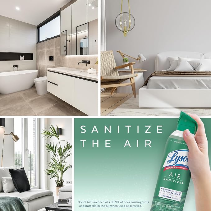 Lysol Air Sanitizer Spray with Odor Eliminator - Image 5