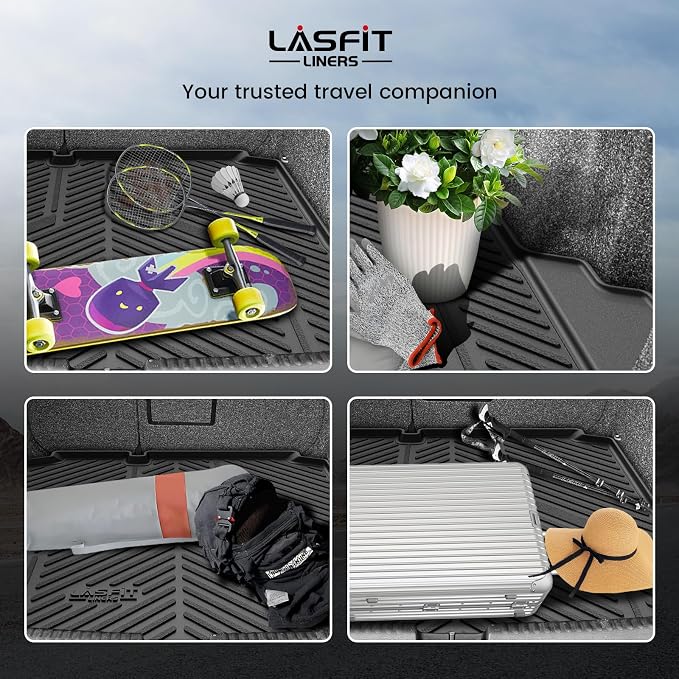 LASFIT Cargo Mat for Volkswagen Jetta 2011-2018, Custom Fit All-Weather TPE - Image 8