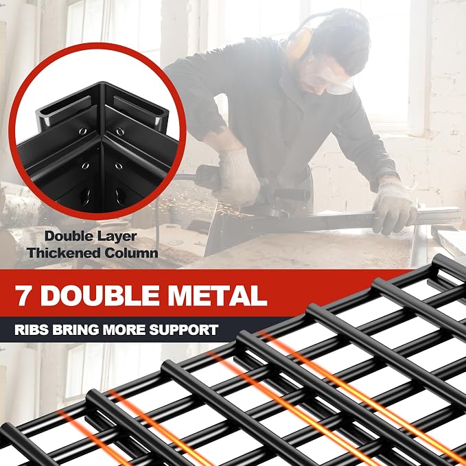 REIBII 84" H Garage Shelving, 6-Tier Storage Shelves Heavy Duty Loads 3500LBS - Image 7