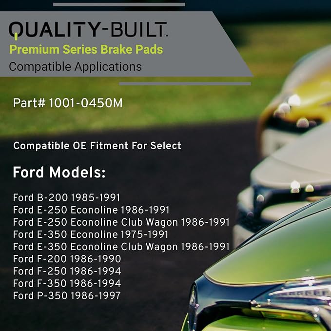 Premium Semi-Metallic Front Brake Pads Compatible - Image 3
