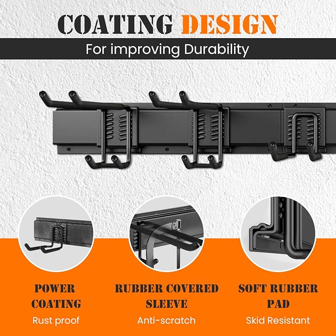 Garage Storage, Garage Organization, Garage Tool Organizer Wall Mount, Garden - Image 4