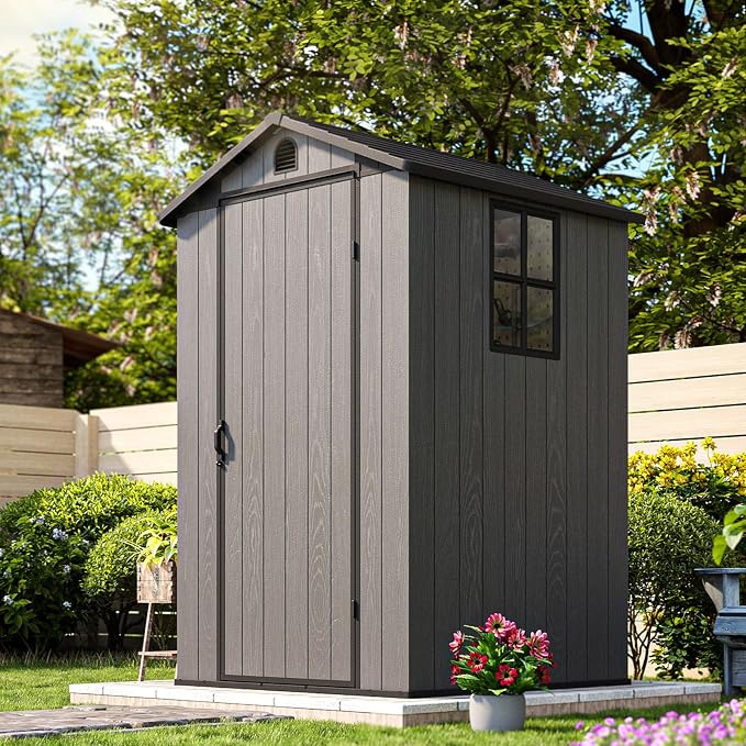 Patiowell 4' x 4' Plastic Outdoor Storage Shed - Image 8