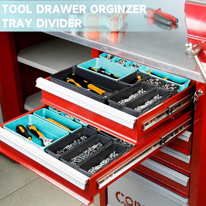 Tool Box Organizer Tray, Toolbox Desk Drawer Organizer, Tool Box Tray, Toolbox - Image 3
