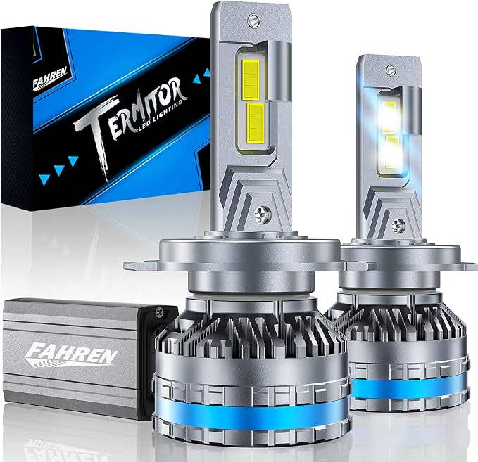 FAHREN H4/9003 Bulbs, Upgraded 120W 55000LM Bright Fog Lighting Bulb, 6500K by Fahren