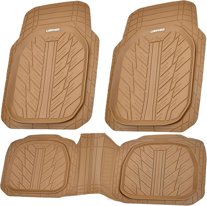 CAR PASS Tire Tread DeepDish Rubber Floor Mats - Image 8