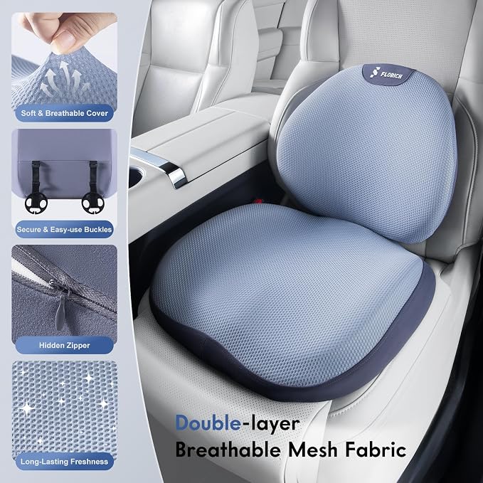 FLORICH Seat Cushion and Lumbar Support Pillow - Image 3