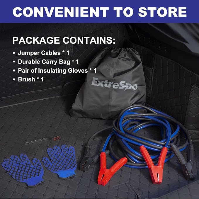 Heavy Duty Jumper Cables, 0 Gauge 25 Feet 1000Amp Booster Cables, UL Listed - Image 7