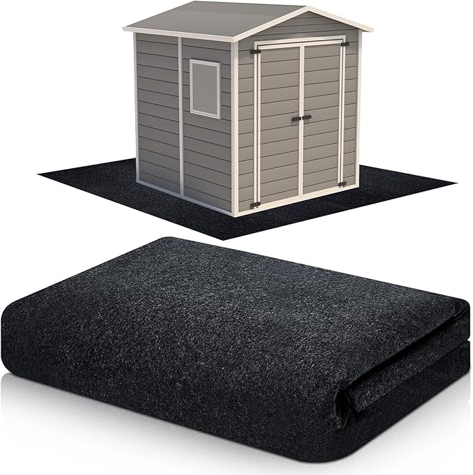 Haull Outdoor Storage Shed Floor Moat Waterproof Outdoor Carport Mat Thickened by Kedauud