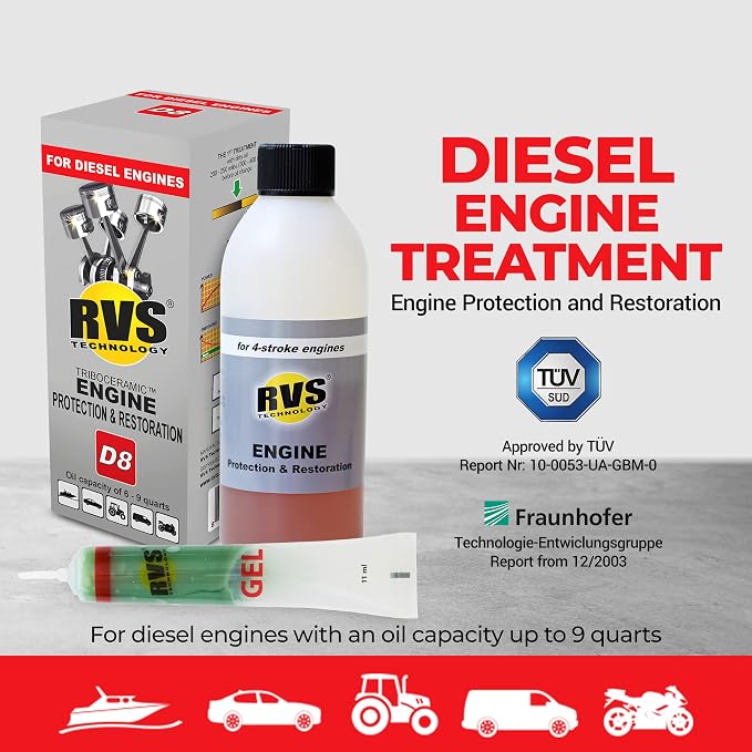 D8 engine oil treatment, For Diesel engines - Image 5